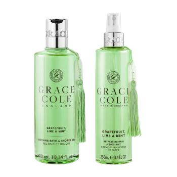 Set Grace Cole Grapefruit, Lime & Mint Bath & Shower Gel 300 ml + Hair & Body Mist 250 ml
