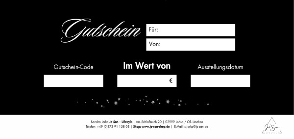 Gutschein "Frohe Weihnachten"